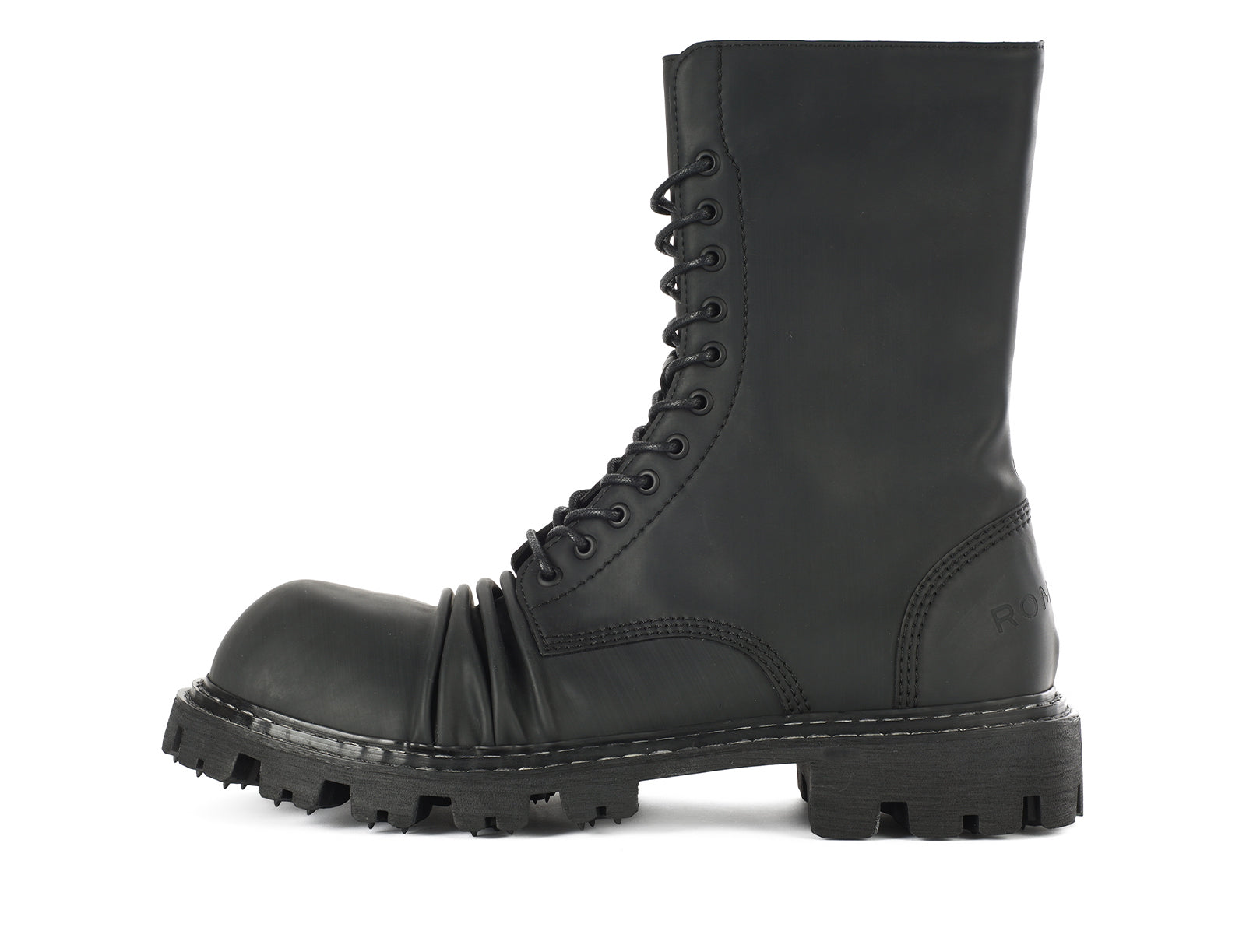 た*こ様 ROMBAUT BOOT WITH CREASED TOE / BLA Crash Rubber Boot - Rombaut - Footwear – ROMBAUT