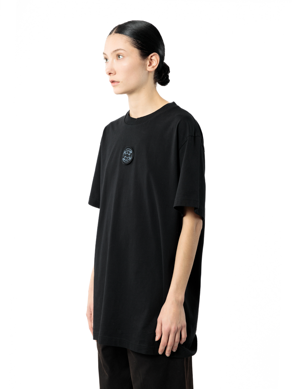 OVERSIZED T Black Embroidered Patch