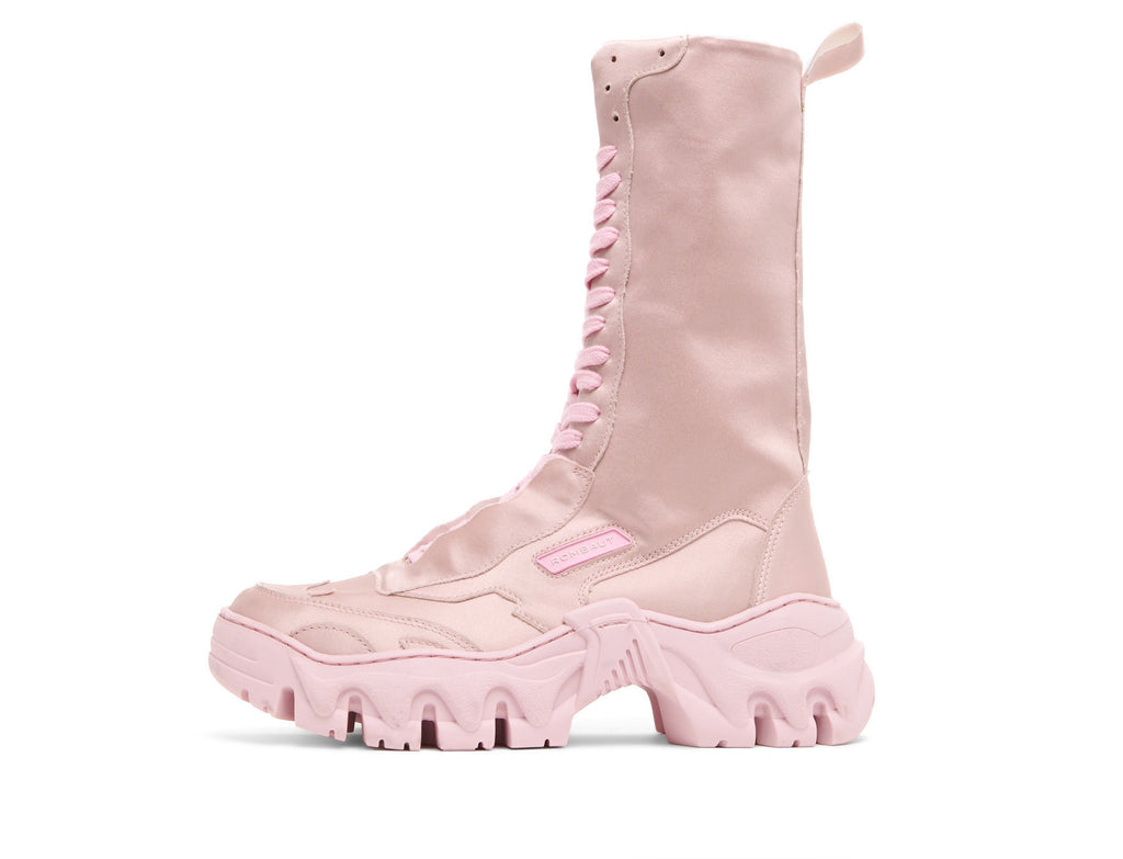 BOCCACCIO II COMBAT BOOT Pink Satin