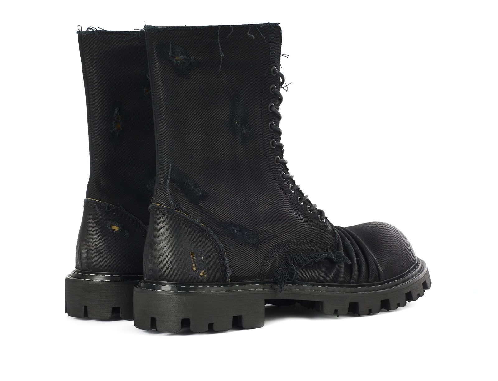 た*こ様 ROMBAUT BOOT WITH CREASED TOE / BLA Crash Boot Decay - Rombaut - Footwear – ROMBAUT