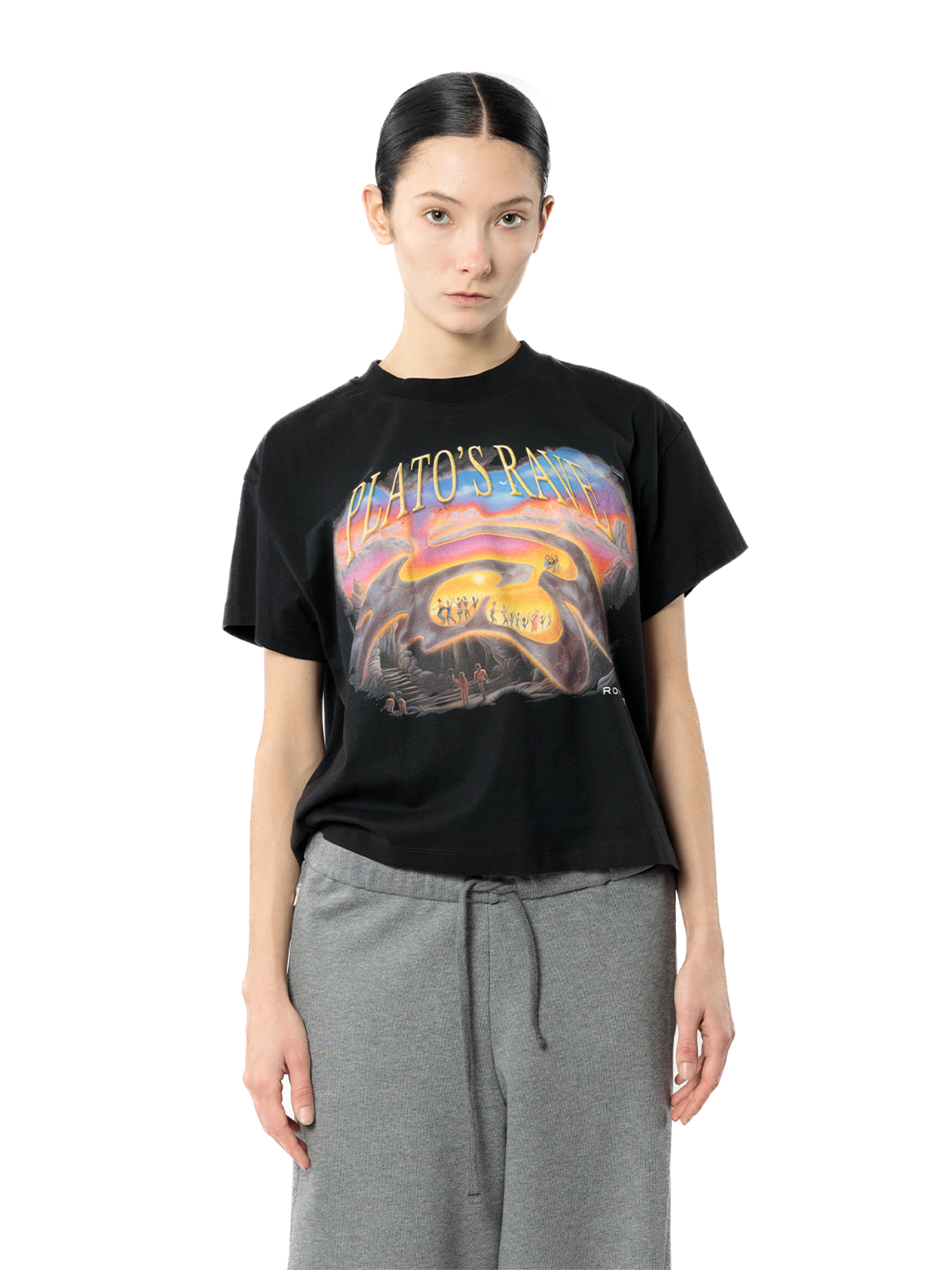 Plato's Rave Baby Tee Black - Rombaut - Apparel for all genders Plato's Rave Baby Tee Black - Rombaut - Apparel for all genders