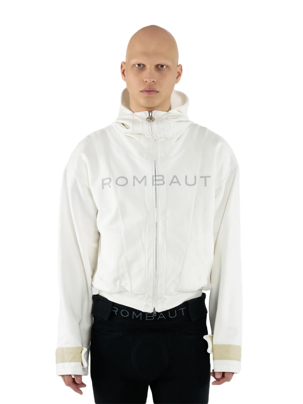 ZIPPED HOODIE WHITE