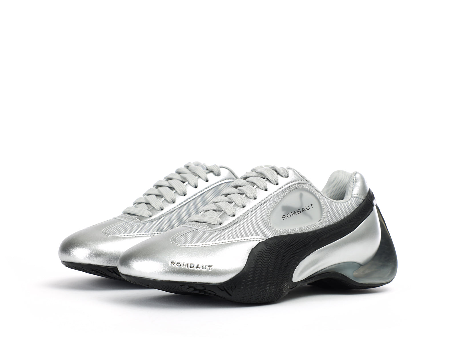 ROMBAUT シルバーフラットシューズ ROMBAUT X PUMA LEVITATION Silver