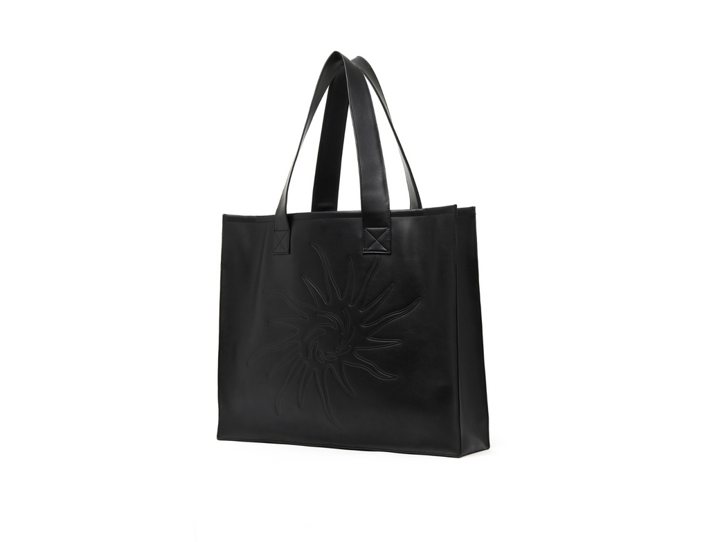 SHOPPING BAG FUTURE LEATHER BLACK